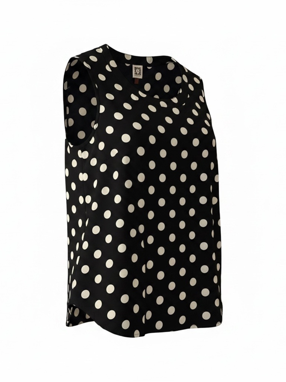 Anne Klein Black & White Polka Dot Sleeveless Camisole